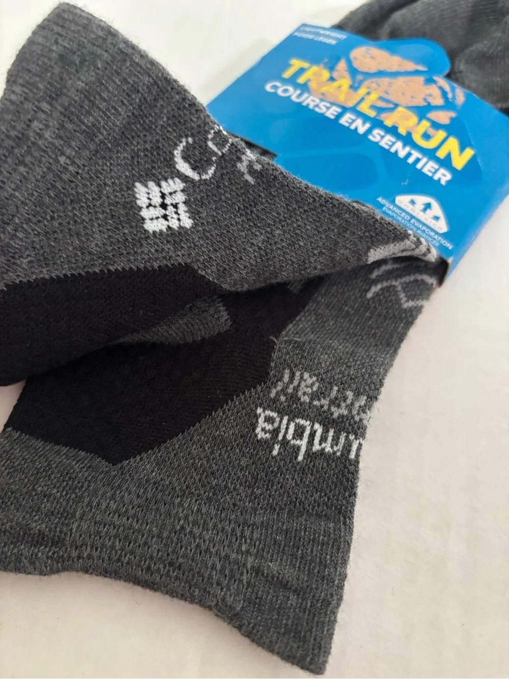 New! Columbia montrail trail running low cut socks si